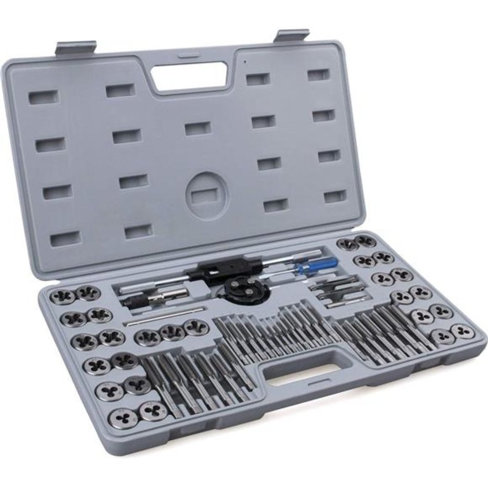 60Pc Master Tap and Die Set-Include SAE Inch Size #4 to 1/2” &Metric Size M3toM1